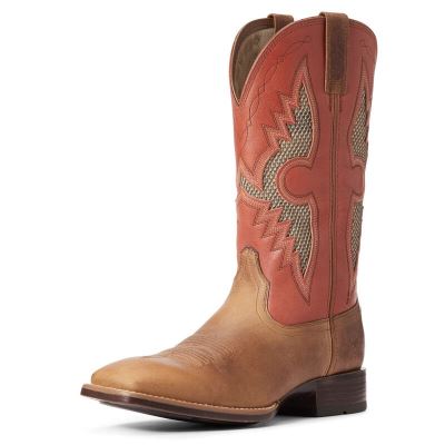 Ariat Solado VentTEK Kahverengi / Turuncu Western Csizma Erkek (30296-425)